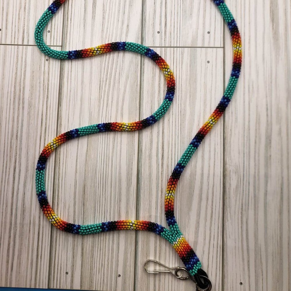 Handmade Peyote Stitch Lanyard